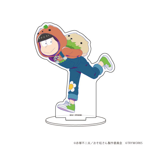 キャラアクリルフィギュア「おそ松さん×カピバラさん」03/チョロ松＆ベージュさん(描き下ろし)[A3]《在庫切れ》