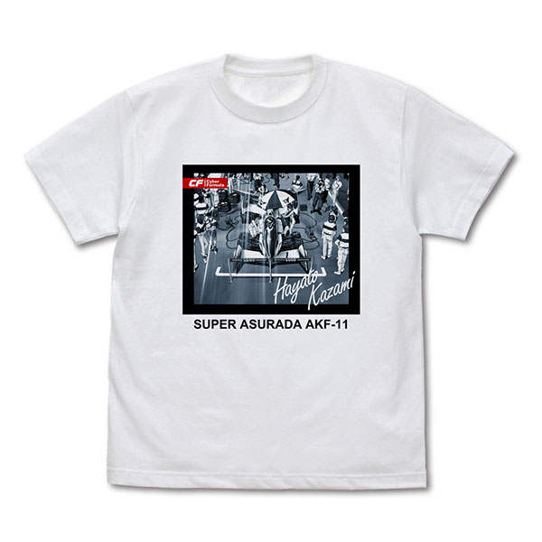 新世紀GPXサイバーフォーミュラ スーパーアスラーダ AKF-11 ワンシーンプリントTシャツ/WHITE-S[コスパ]