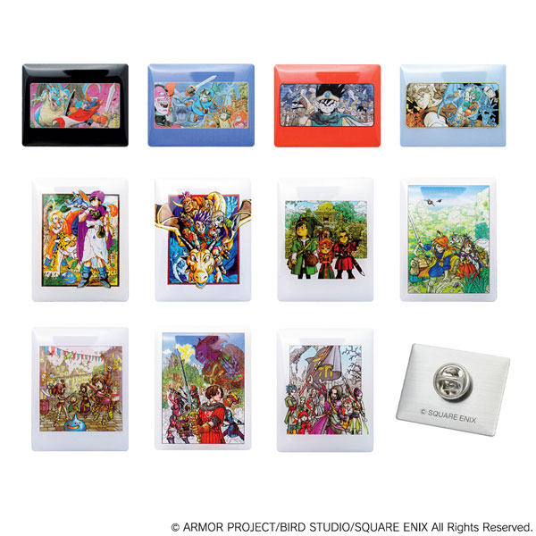ドラゴンクエスト　ピンズコレクション　BOX ドラゴンクエスト パッケージイラスト ピンズコレクション 11個