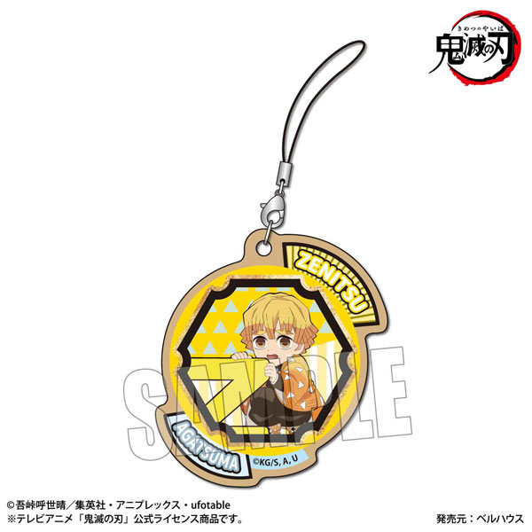 木札ストラップアルファベットver. 「鬼滅の刃」 我妻善逸[ベルハウス