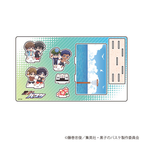 プレミアム アクリルジオラマプレート「黒子のバスケ」03/秀徳高校＆桐皇学園高校 ビーチバスケver. (ミニキャラ)[A3]《在庫切れ》