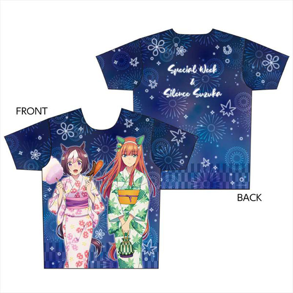 ウマ娘 プリティーダービー Season 2 描き下ろしフルグラフィックTシャツ/スペシャルウィーク＆サイレンススズカver. L [キャラバン]《在庫切れ》