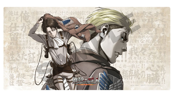 進撃の巨人」デスクマットコレクション リヴァイ＆エルヴィン-amiami