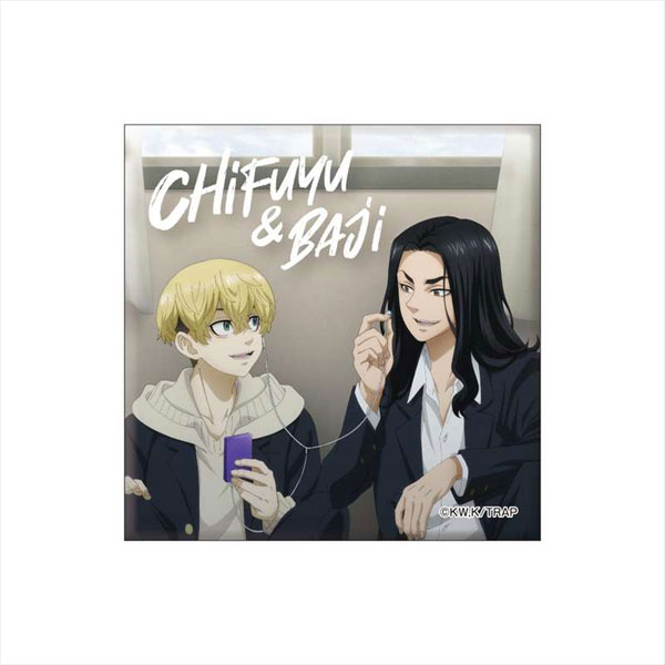 東京リベンジャーズ スクエア缶バッジ vol.2 千冬＆場地[GRANUP]《在庫