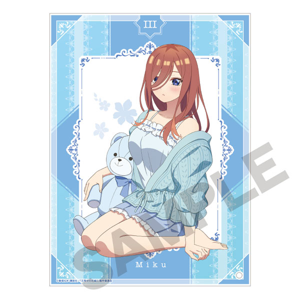 五等分の花嫁∬ アクリルパネル 三玖 ぬいぐるみ抱っこ 座り