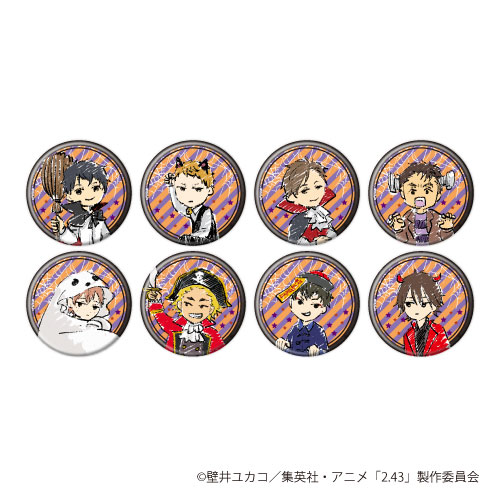 缶バッジ「2.43 清陰高校男子バレー部」04/ハロウィンver. グラフアート 8個入りBOX[A3]《在庫切れ》