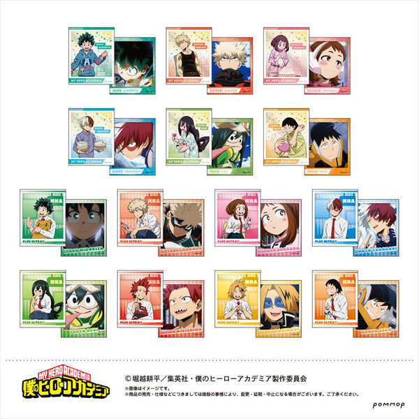 僕のヒーローアカデミア フォト風メタルステッカーコレクション 14個入りBOX[POMMOP]《在庫切れ》
