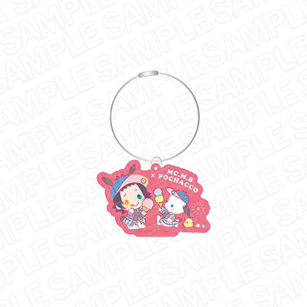 ヒプノシスマイク SANRIO NAKAYOKU EDIT ワイヤーキーホルダー 山田二郎×ポチャッコ[コンテンツシード]《在庫切れ》