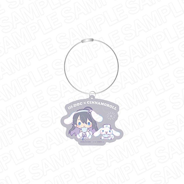 ヒプノシスマイク SANRIO NAKAYOKU EDIT ワイヤーキーホルダー 神宮寺寂雷×シナモロール[コンテンツシード]《在庫切れ》