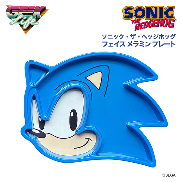 ソニック・ザ・ヘッジホッグ フェイス メラミン プレート[GEEK