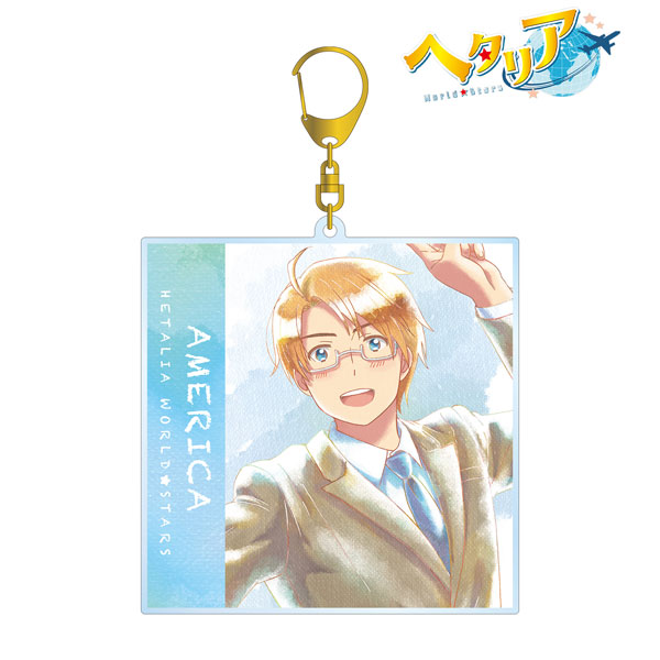ヘタリア world☆stars ani-art アクリルキーホルダーアメリカ ヘタリア world☆stars ani-art アクリルキーホルダーアメリカ