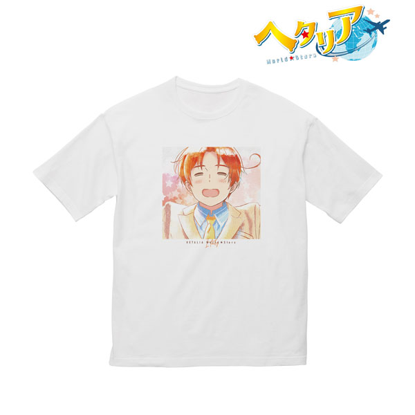 アニメ「ヘタリア World★Stars」 イタリア Ani-Art aqua label BIGシルエットTシャツ ユニセックス M[アルマビアンカ]《在庫切れ》