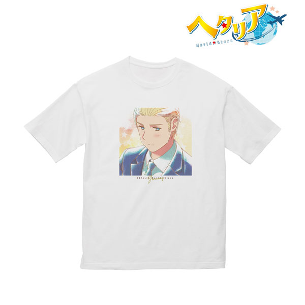 アニメ「ヘタリア World★Stars」 ドイツ Ani-Art aqua label BIGシルエットTシャツ ユニセックス XL[アルマビアンカ]《在庫切れ》