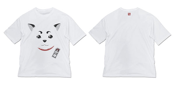 銀魂 定春フェイス ビッグシルエットTシャツ/WHITE-L[コスパ]