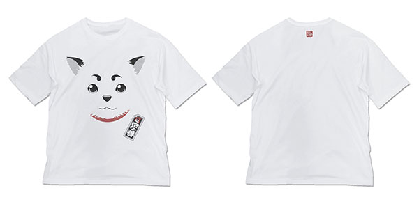 銀魂 定春フェイス ビッグシルエットTシャツ/WHITE-XL（再販）[コスパ]《０７月予約》