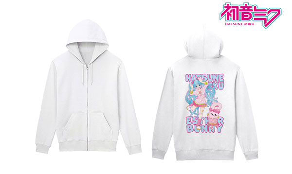 初音ミク MikuWorldCollab Esther Bunny ジップパーカー ver.B レディース XL[アルマビアンカ]《在庫切れ》