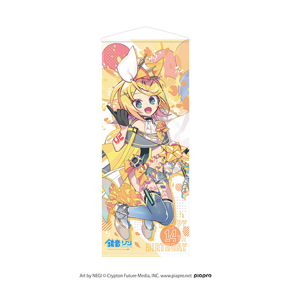 鏡音リン 等身大 タペストリー 14th（鏡音リン タペストリー 4点