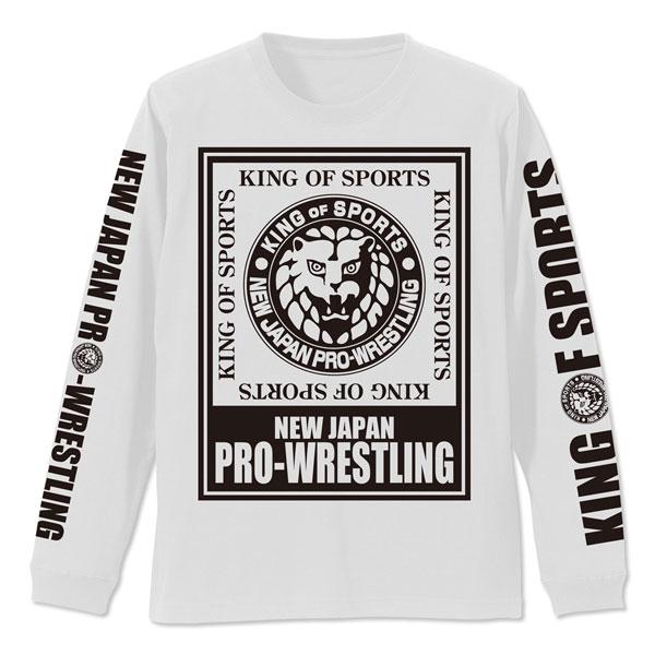 新日本プロレスリング ライオンマーク ビッグシルエットロングスリーブTシャツ/WHITE-XL[コスパ]