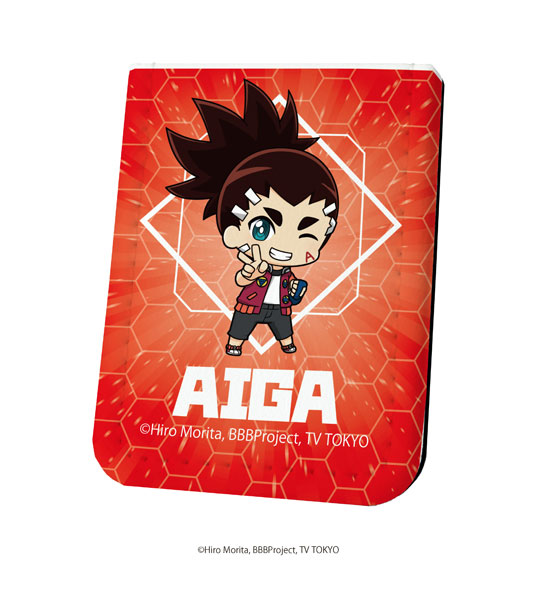 レザーフセンブック「ベイブレードバースト」12/赤刃アイガ(ミニキャラ)[A3]《在庫切れ》