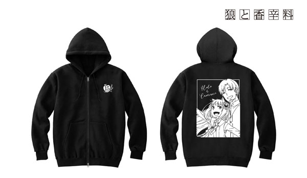 狼と香辛料　パーカー　メンズ　サイズXXL Amazon.co.jp: 狼と香辛料 ラインアートパーカー メンズ XXL