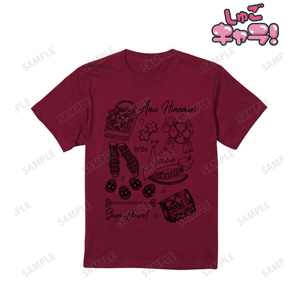 しゅごキャラ！ 日奈森あむ Ani-Sketch Tシャツ メンズ XXL[アルマビアンカ]《在庫切れ》