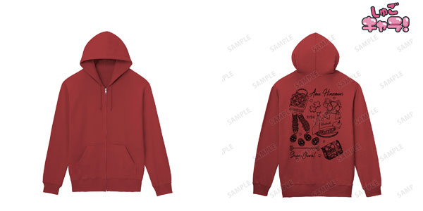 しゅごキャラ！ 日奈森あむ Ani-Sketch バックプリントジップパーカー レディース XXXL[アルマビアンカ]《在庫切れ》