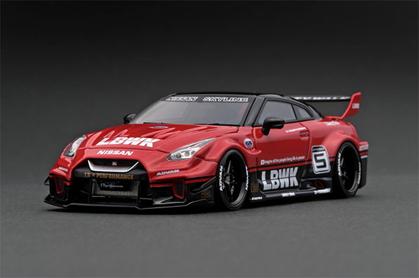 1/43 LB-Silhouette WORKS GT Nissan 35GT-RR Red/Black