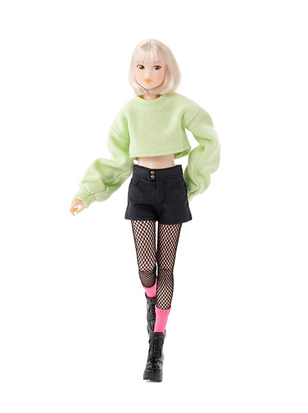 momoko DOLL モモコドール GIRL POP lime cat 完成品ドール[セキグチ