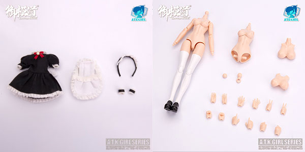 【中古】1/12 A.T.K.ガール メイド服+専用素体セット[童友社]