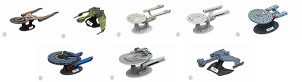 スタートレック/ Qraftworks スターシップ 3D ペーパークラフトモデル： 8機セット[クアンタム・メカニックス]《在庫切れ》