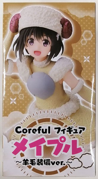 【中古】痛いのは嫌なので防御力に極振りしたいと思います。 Coreful フィギュア メイプル ～羊毛装備ver.～ (プライズ)[タイトー]