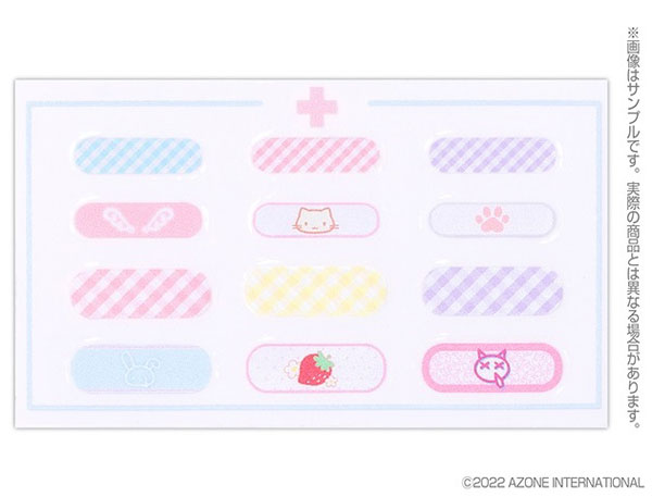 ばんそうこうシールset(M･L) パターン入り (ドール用)[アゾン]《発売済・在庫品》
