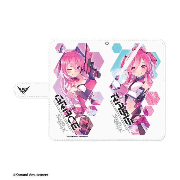 SOUND VOLTEX ボルテ　レイシス　グレイス スマホケース　Mサイズ SOUND VOLTEX EXCEED GEAR レイシス＆グレイス 手帳型スマホケース(M