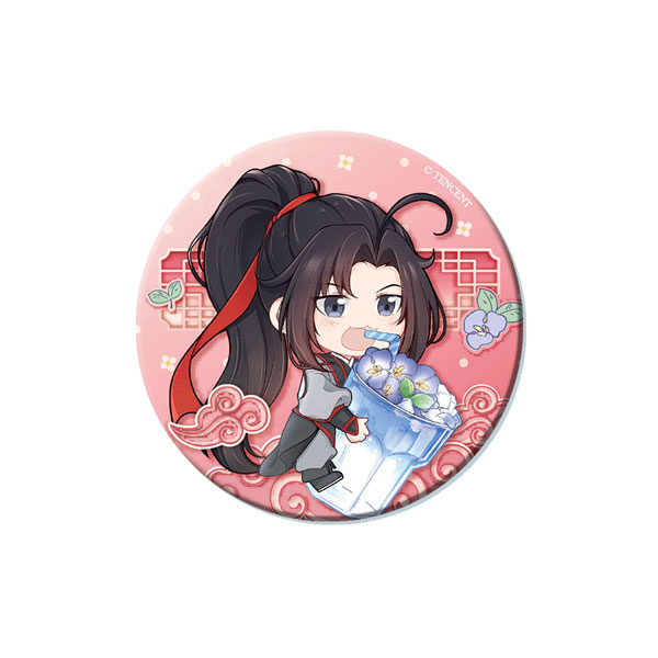 アニメ「魔道祖師」 美食ver. 缶バッジ 魏無羨[艾漫]《在庫切れ》