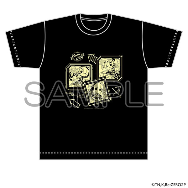 Re：ゼロから始める異世界生活 Tシャツ エミリア＆ラム＆レム -Neon City Ver.-(XLサイズ)[eStream]《在庫切れ》