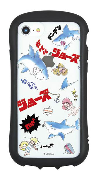 JAWS iPhone SE(第2世代)/8/7/6s/6 対応 ハイブリッドクリアケース 総柄[グルマンディーズ]《在庫切れ》