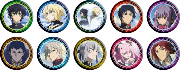 終わりのセラフ　バッジ10点 TVアニメ「終わりのセラフ」 缶バッジコレクション 10個入りBOX