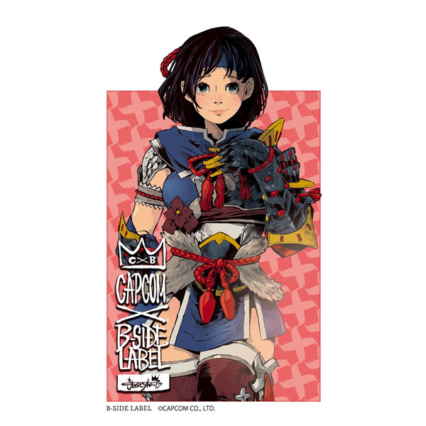 CAPCOM×B-SIDE LABELステッカー CAPCOMガール カムラノハンター