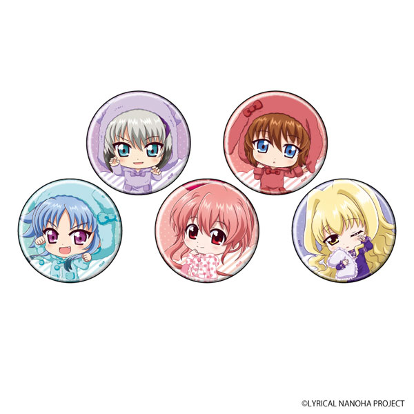 缶バッジ「魔法少女リリカルなのはシリーズ」08/パジャマver 