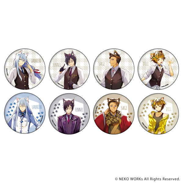 缶バッジ「ネコぱら- Catboys Paradise-」01/ 8個入りBOX[A3