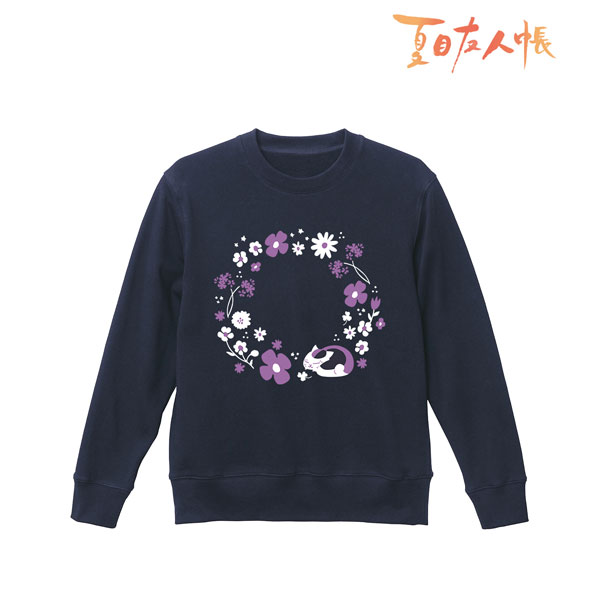 夏目友人帳 ニャンコ先生 トレーナー 菫 メンズ L[アルマビアンカ]《在庫切れ》