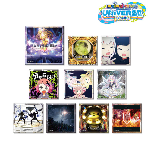 トレーディング maimai でらっくす スクエア缶バッジ 10個入りBOX