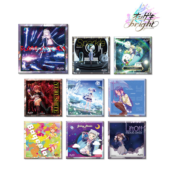 トレーディング オンゲキ スクエア缶バッジ ver.B 9個入りBOX[アルマビアンカ]《在庫切れ》