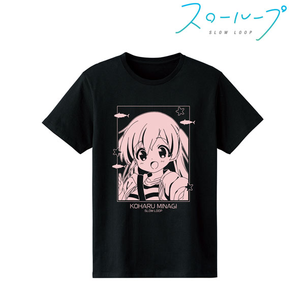 スローループ Tシャツ Lサイズ 漫画 アニメ 映画 ゲーム 声優 スローループ 海凪ひよりの釣りバカTシャツ Lサイズ