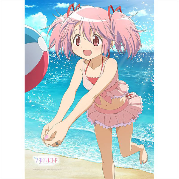 鹿目まどか　タペストリー　魔法少女まどか☆マギカ　スク水　メガミマガジン TVアニメ「マギアレコード 魔法少女まどか☆マギカ外伝」 B2