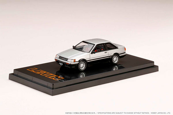 ★1/43★トヨタ カローラレビン 2ドア GT Apex★AE86★黒/銀★ 1/64 トヨタ カローラ レビン GT APEX 2ドア (AE86) シルバー