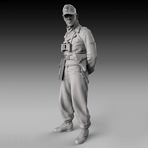 1/72 WWII ドイツ戦車搭乗員 後ろで手を組む戦車兵[ロイヤルモデル