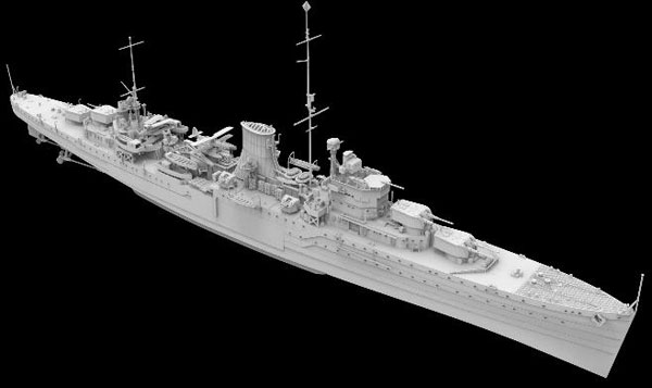 1/700 イギリス海軍 軽巡洋艦 エイジャックス 1939 通常版 プラモデル