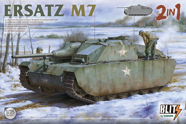 1/35 「M7偽装車」 (III号突撃砲 G型偽装型) 2 in 1 プラモデル[TAKOM 