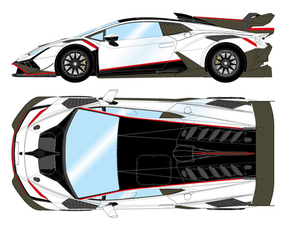 1/43 ランボルギーニ ウラカン スーパートロフェオ EVO2 2021 ビアンコオパリス (パールホワイト)[メイクアップ]《在庫切れ》